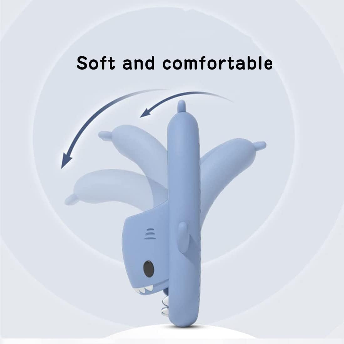 HUAZUMEI Cute Cartoon Shark Slippers,Quick Drying Non-Slip Slodes, Bathroom Slippers Gym Slippers Soft Sole Open Toe House - Image 10