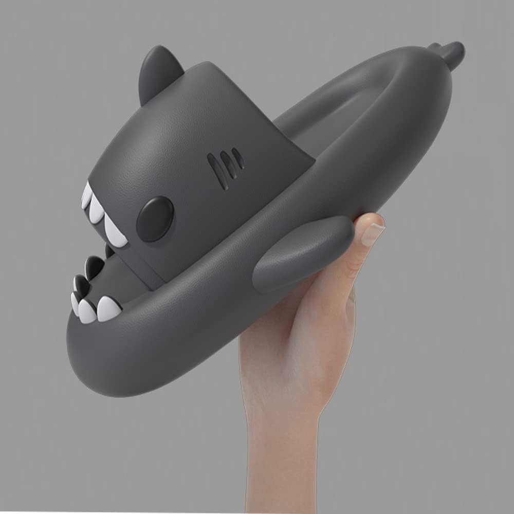 HUAZUMEI Cute Cartoon Shark Slippers,Quick Drying Non-Slip Slodes, Bathroom Slippers Gym Slippers Soft Sole Open Toe House - Image 42