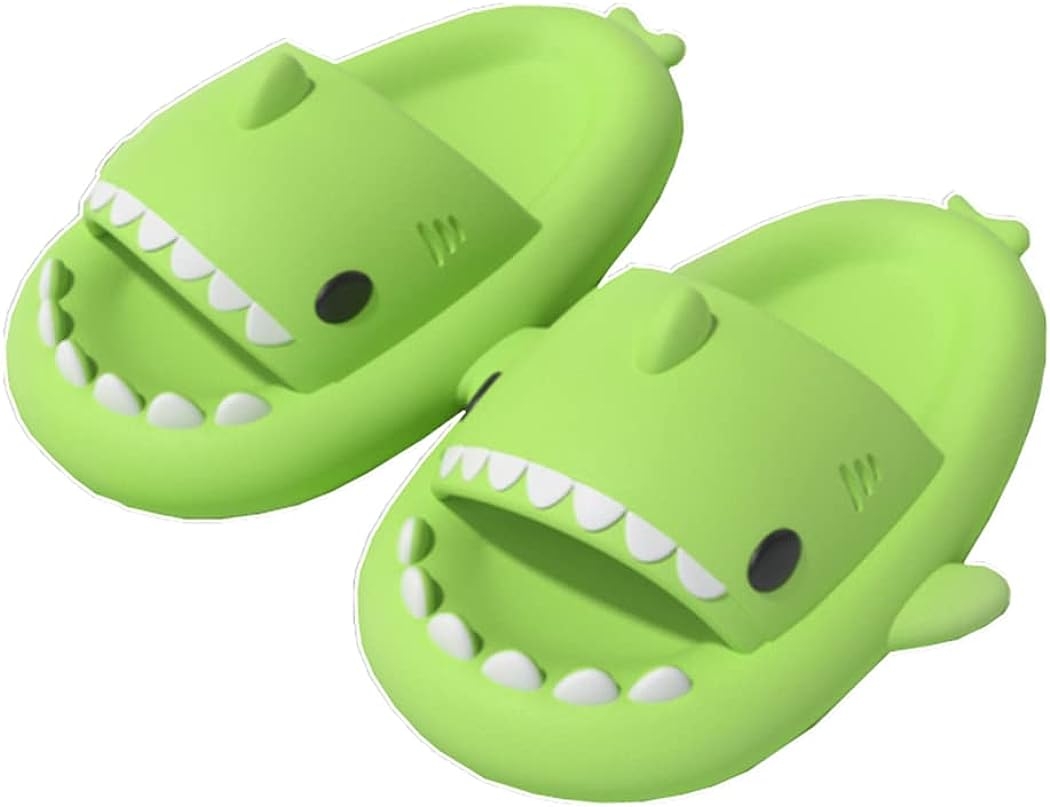 HUAZUMEI Cute Cartoon Shark Slippers,Quick Drying Non-Slip Slodes, Bathroom Slippers Gym Slippers Soft Sole Open Toe House - Image 75