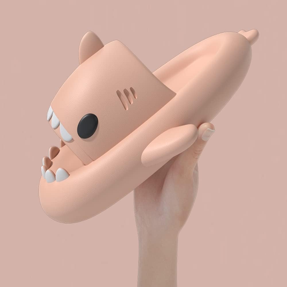 HUAZUMEI Cute Cartoon Shark Slippers,Quick Drying Non-Slip Slodes, Bathroom Slippers Gym Slippers Soft Sole Open Toe House - Image 55