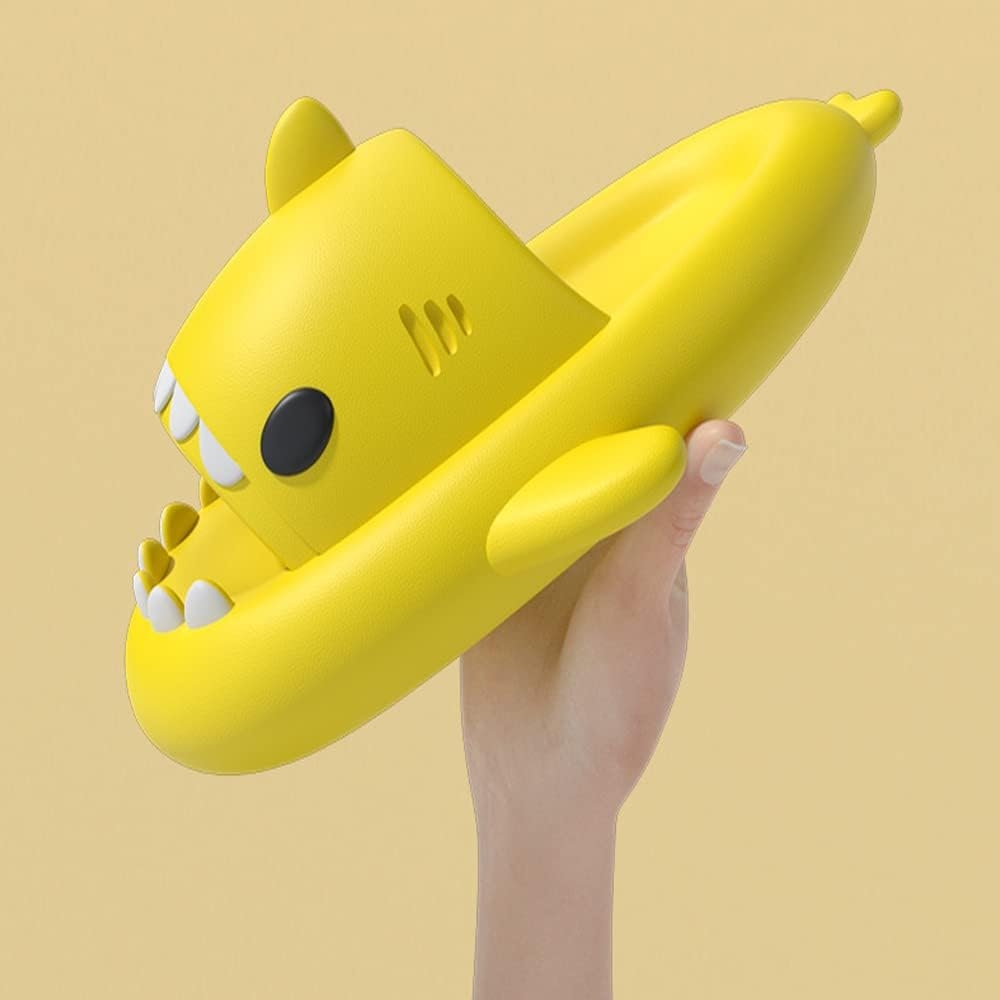 HUAZUMEI Cute Cartoon Shark Slippers,Quick Drying Non-Slip Slodes, Bathroom Slippers Gym Slippers Soft Sole Open Toe House - Image 63
