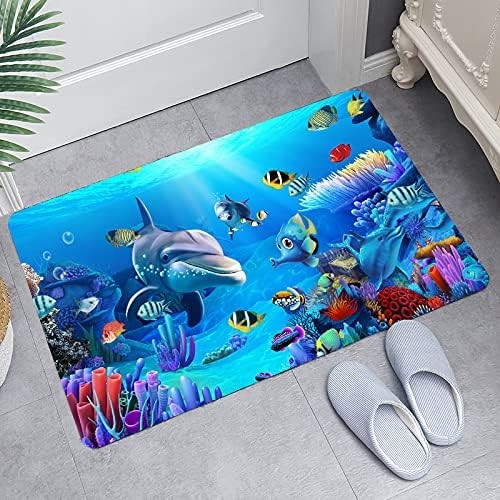 WODEJIA Bath Rugs Sponge Foam Soft for Bathroom,Flannel Mat Non Slip Bright 3D Printed for Bedside and Living Room,Clearance - Image 15