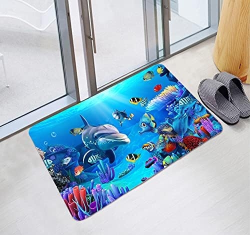 WODEJIA Bath Rugs Sponge Foam Soft for Bathroom,Flannel Mat Non Slip Bright 3D Printed for Bedside and Living Room,Clearance - Image 13