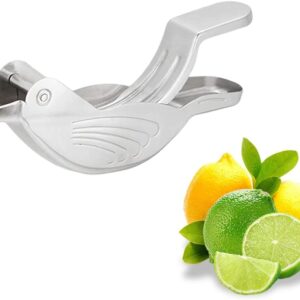 HyzaPhix Lemon Squeezer Manual Juicer Stainless Steel Lemon Slice Squeezer Fish Shape Hand Juicer Kitchen Tool for Orange Lemon
