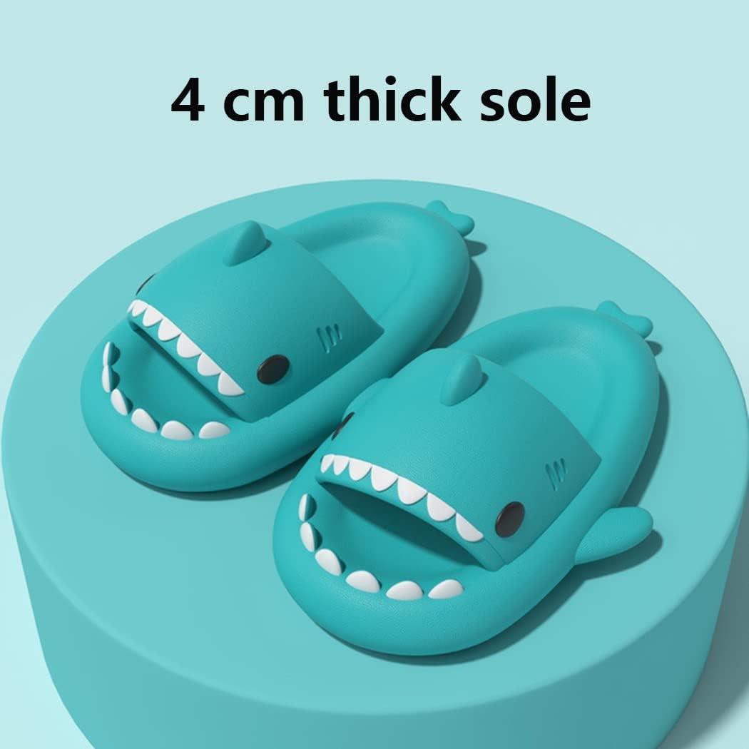 HUAZUMEI Cute Cartoon Shark Slippers,Quick Drying Non-Slip Slodes, Bathroom Slippers Gym Slippers Soft Sole Open Toe House - Image 73