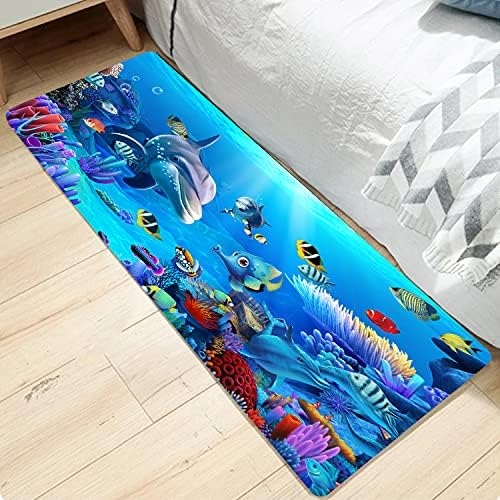 WODEJIA Bath Rugs Sponge Foam Soft for Bathroom,Flannel Mat Non Slip Bright 3D Printed for Bedside and Living Room,Clearance - Image 7