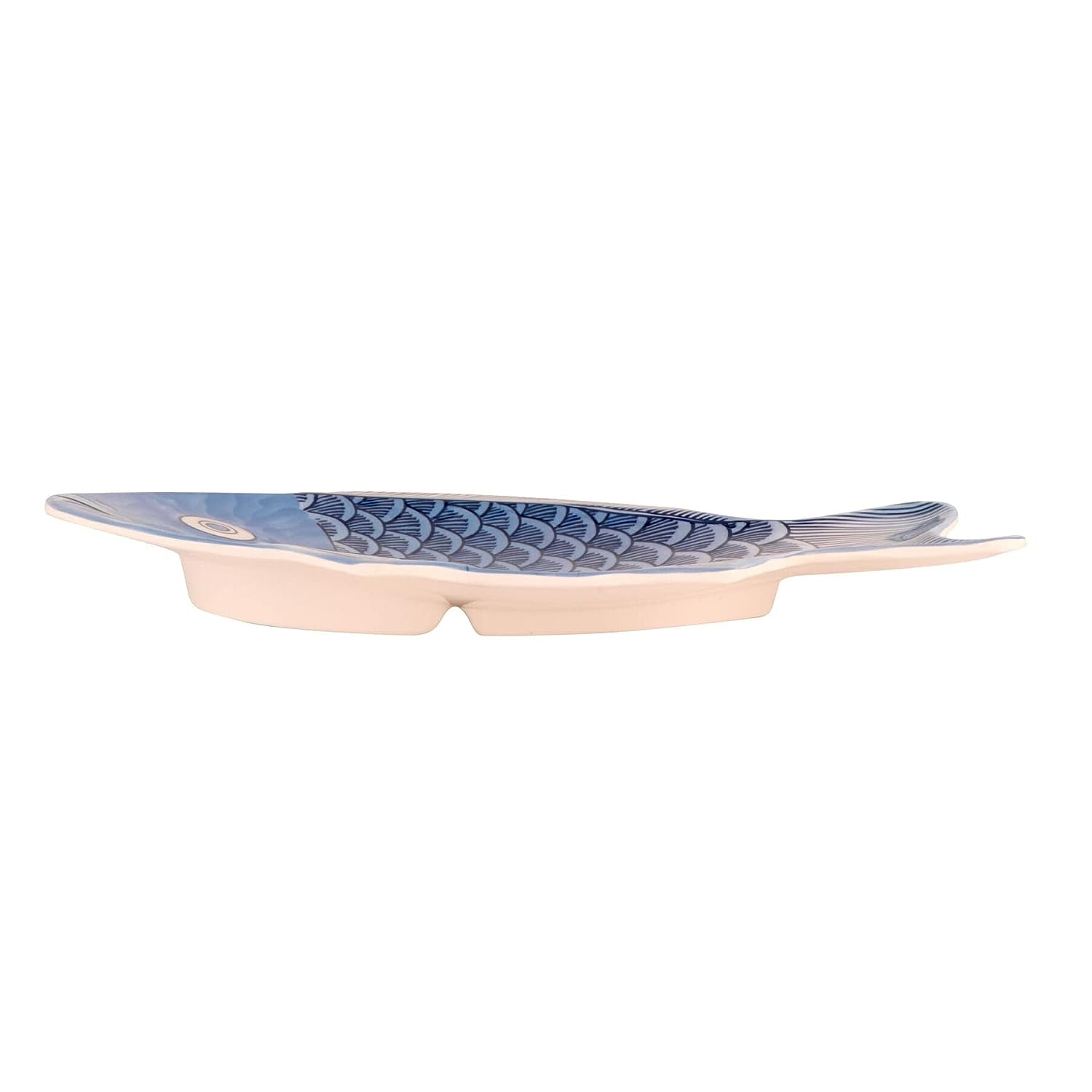 G.E.T. 370-12-BL-EC Melamine Fish Serving Platter, 12" x 8.25", Blue (Set of 4) - Image 3