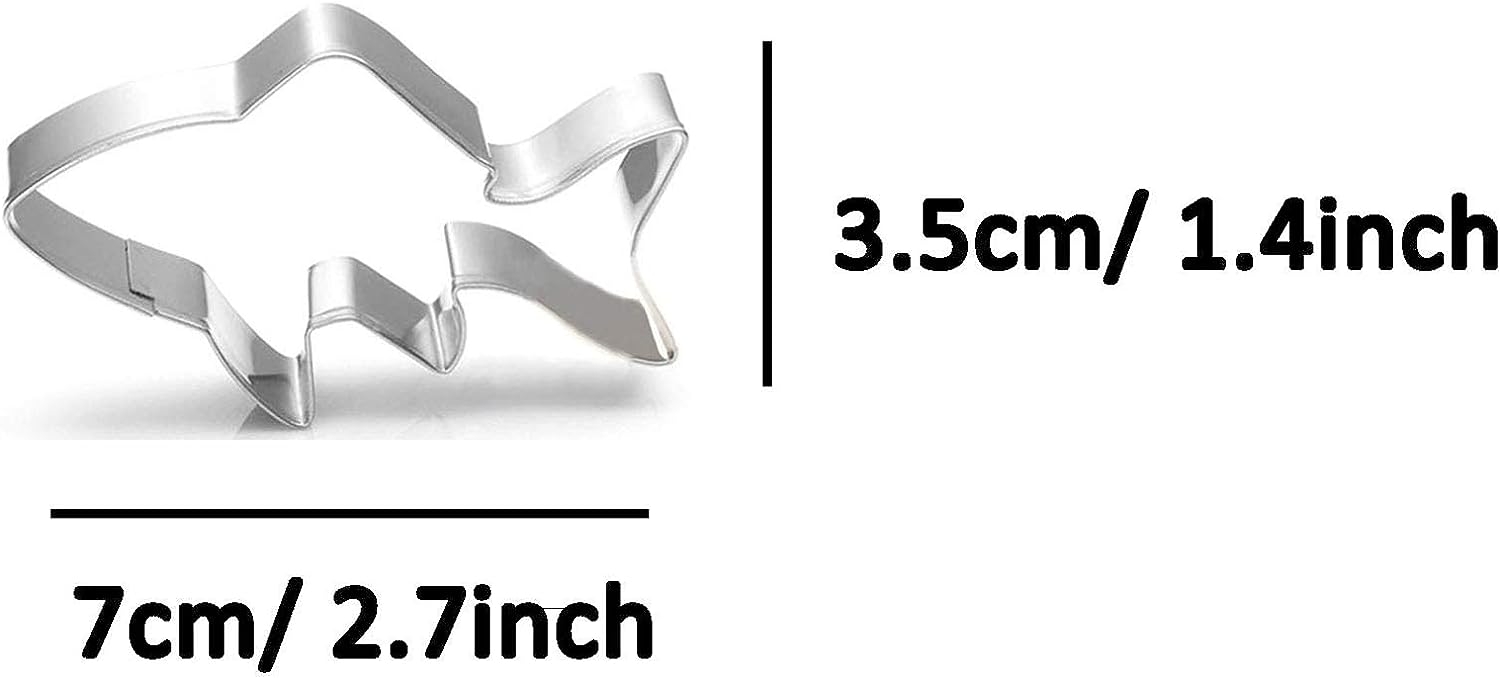 WJSYSHOP Goldfish Fish Cookie Cutter Stainless Steel