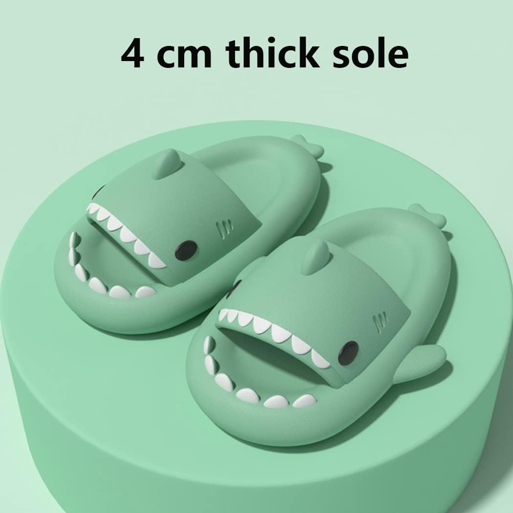 HUAZUMEI Cute Cartoon Shark Slippers,Quick Drying Non-Slip Slodes, Bathroom Slippers Gym Slippers Soft Sole Open Toe House - Image 46