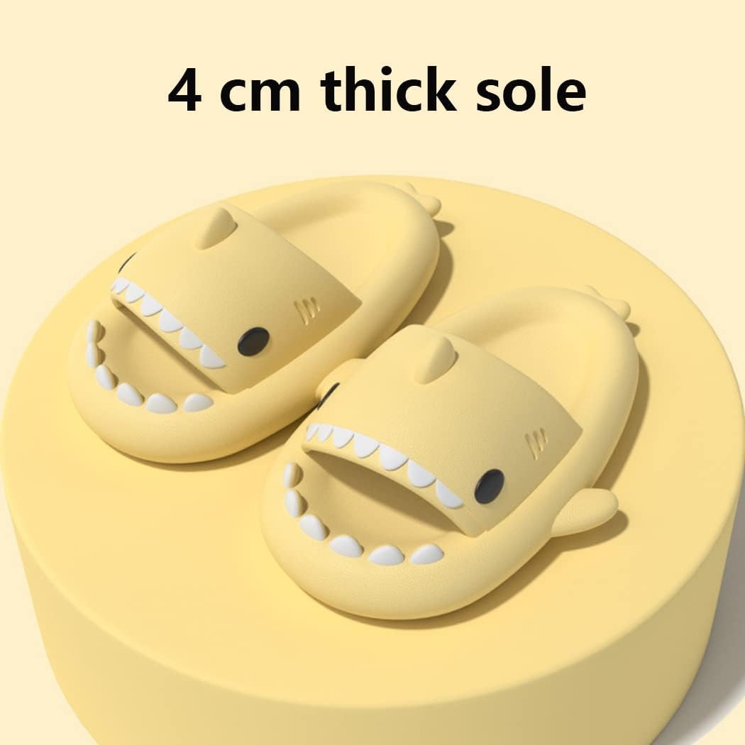 HUAZUMEI Cute Cartoon Shark Slippers,Quick Drying Non-Slip Slodes, Bathroom Slippers Gym Slippers Soft Sole Open Toe House - Image 60