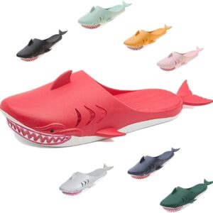 Hauioe Shark Slippers Fish Slippers Unisex Shark Sandals Slides Funny Beach Party for Men and Women
