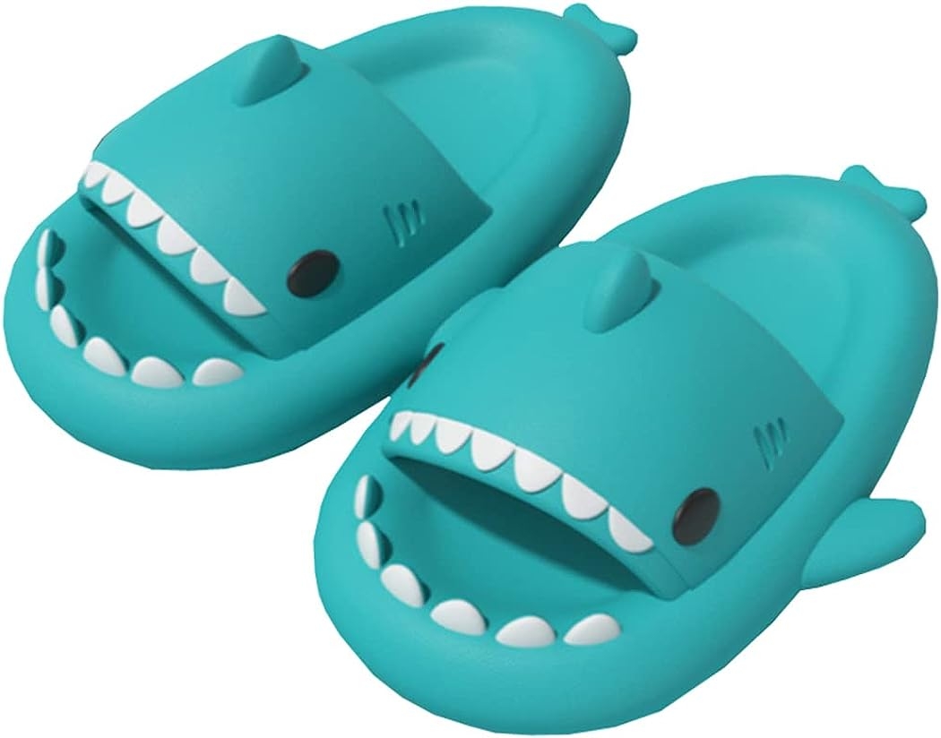 HUAZUMEI Cute Cartoon Shark Slippers,Quick Drying Non-Slip Slodes, Bathroom Slippers Gym Slippers Soft Sole Open Toe House - Image 72
