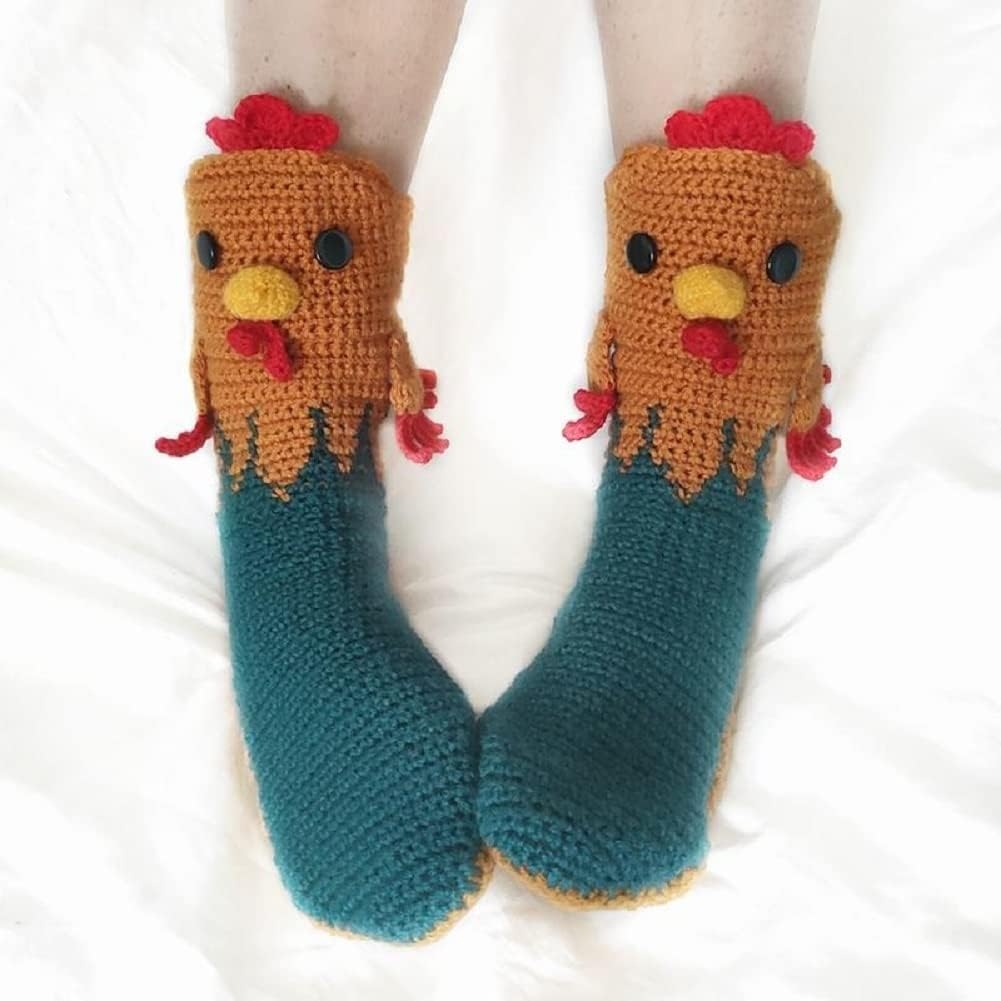 Knit Animal Sock Funny Socks Crocodile Socks Winter Warm Thick Alligator Knitted Socks Unisex Men Women - Image 4