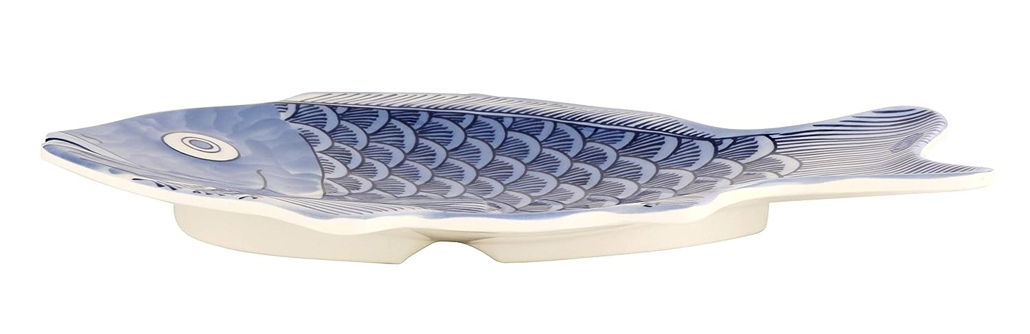 G.E.T. 370-12-BL-EC Melamine Fish Serving Platter, 12" x 8.25", Blue (Set of 4) - Image 20