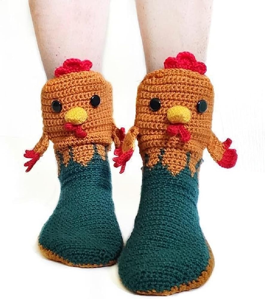 Knit Animal Sock Funny Socks Crocodile Socks Winter Warm Thick Alligator Knitted Socks Unisex Men Women