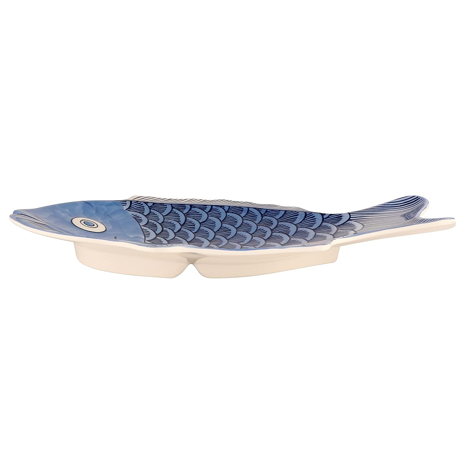 G.E.T. 370-12-BL-EC Melamine Fish Serving Platter, 12" x 8.25", Blue (Set of 4) - Image 13