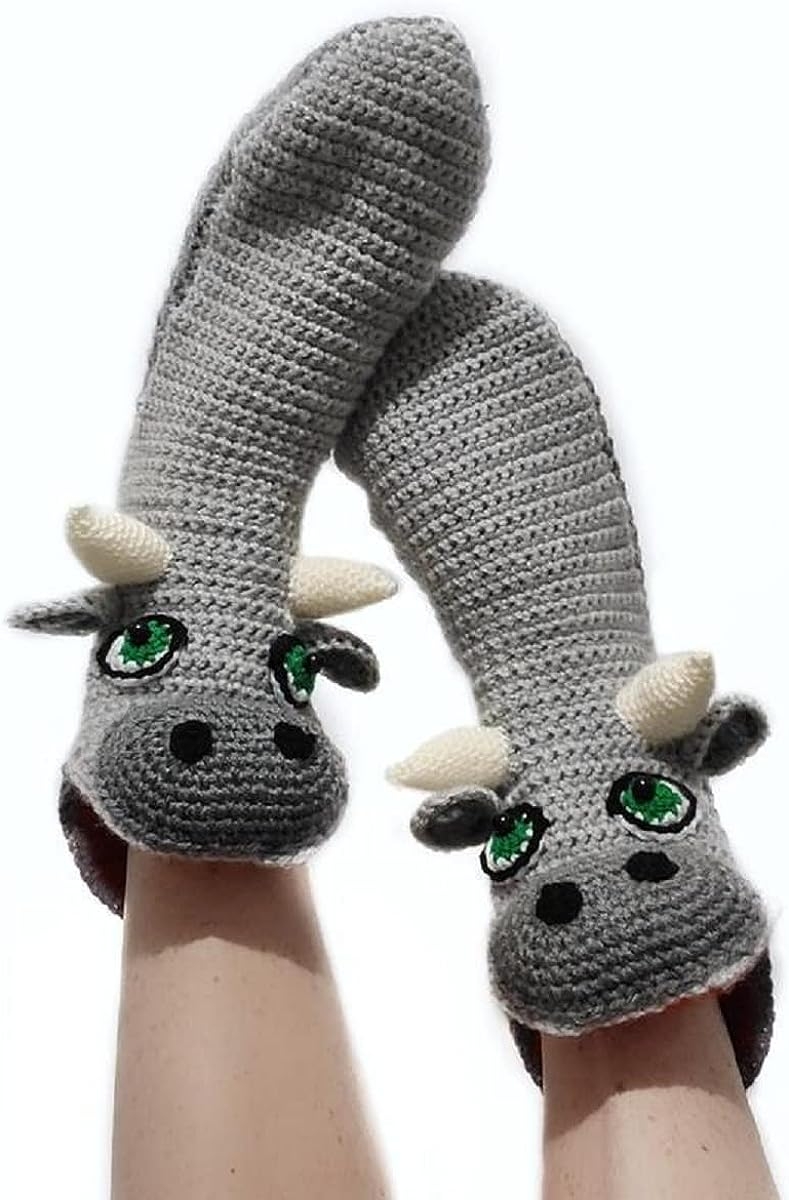 Knit Animal Sock Funny Socks Crocodile Socks Winter Warm Thick Alligator Knitted Socks Unisex Men Women - Image 73