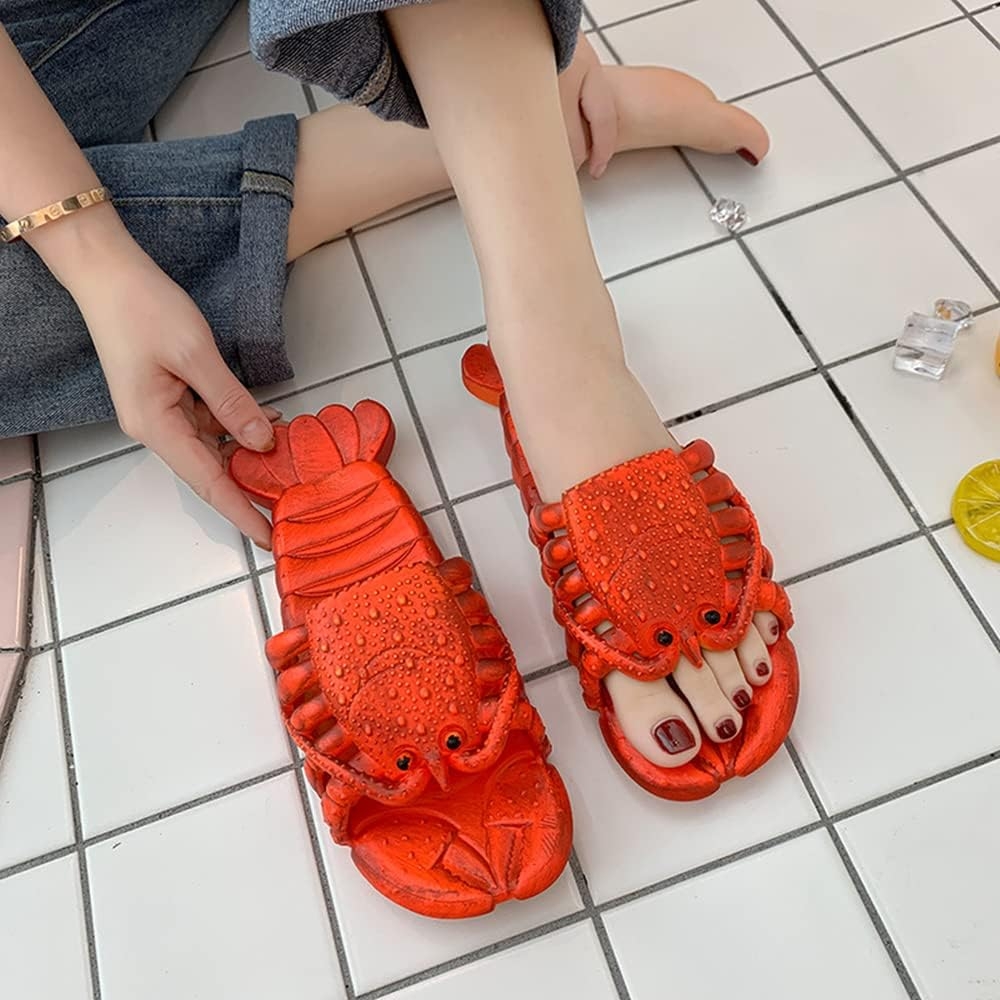 Lobster Slippers for Women and Men | lobster slides | Lobster Flip Flops | Lobster Sandals |Bathroom Slippers | Extremely Comfy - Image 5