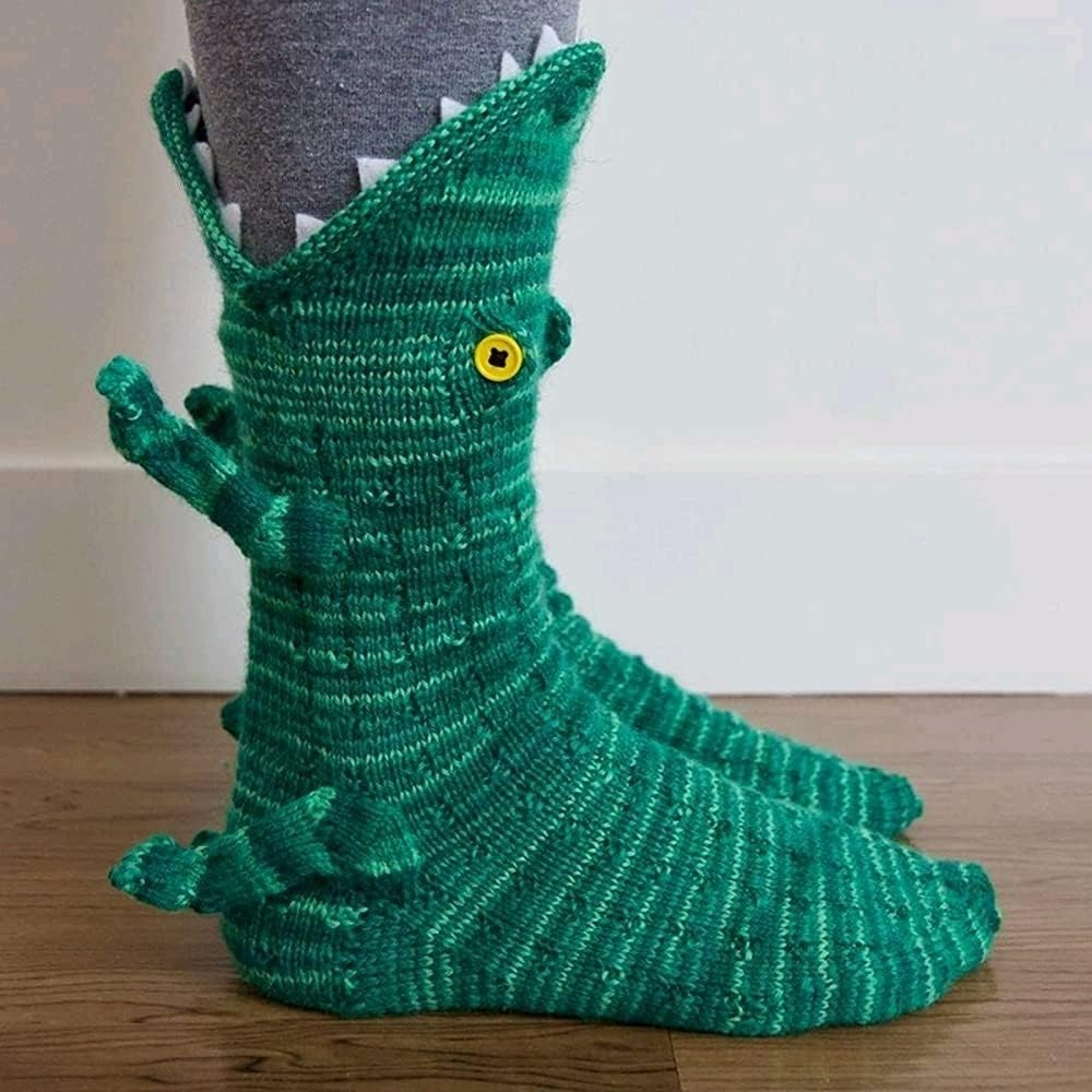 Knit Animal Sock Funny Socks Crocodile Socks Winter Warm Thick Alligator Knitted Socks Unisex Men Women - Image 40