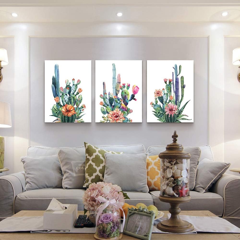 Canvas Wall Art for Living Room- family Bedroom Canvas Pictures Artwork Bathroom Wall Decor- 4 Panels Coral and Sea Fish and - Image 16