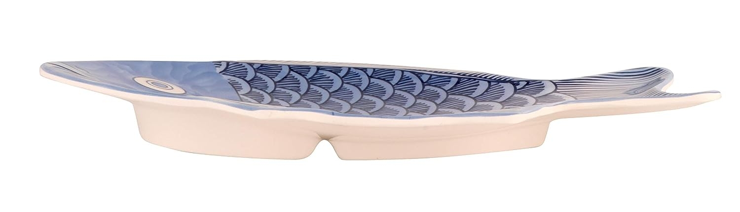 G.E.T. 370-12-BL-EC Melamine Fish Serving Platter, 12" x 8.25", Blue (Set of 4) - Image 16