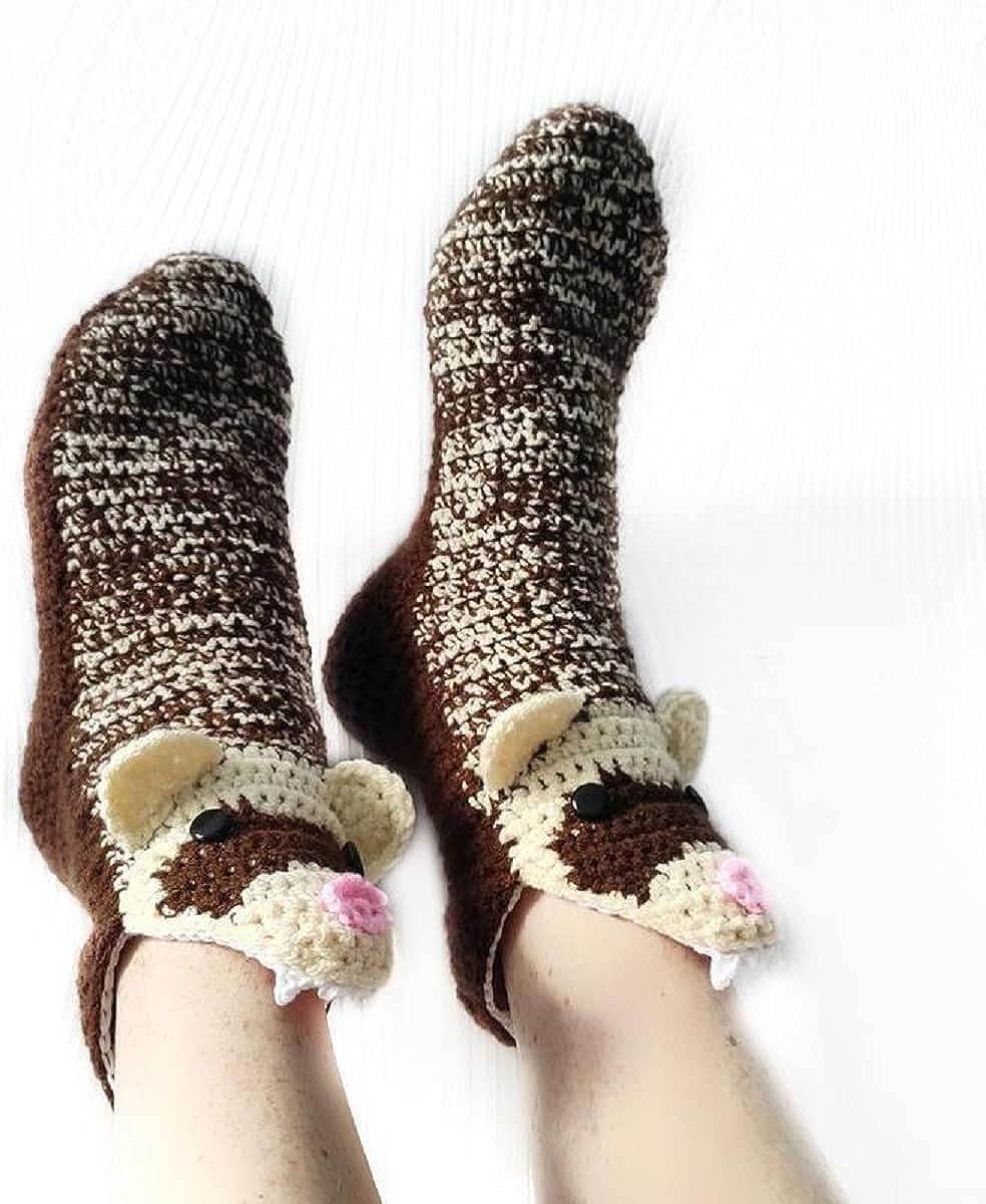 Knit Animal Sock Funny Socks Crocodile Socks Winter Warm Thick Alligator Knitted Socks Unisex Men Women - Image 83
