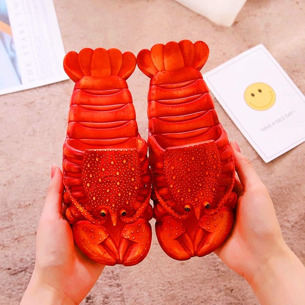 COOL JOHOZO Lobster Slippers, Bass Sandals, Animal Slippers Animal Fish Slippers, Lobster Slippers Fish Shoe Slippers Ladies and