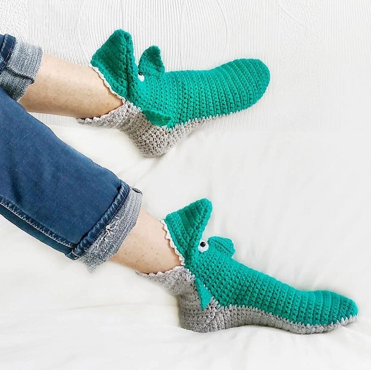 Knit Animal Sock Funny Socks Crocodile Socks Winter Warm Thick Alligator Knitted Socks Unisex Men Women - Image 51
