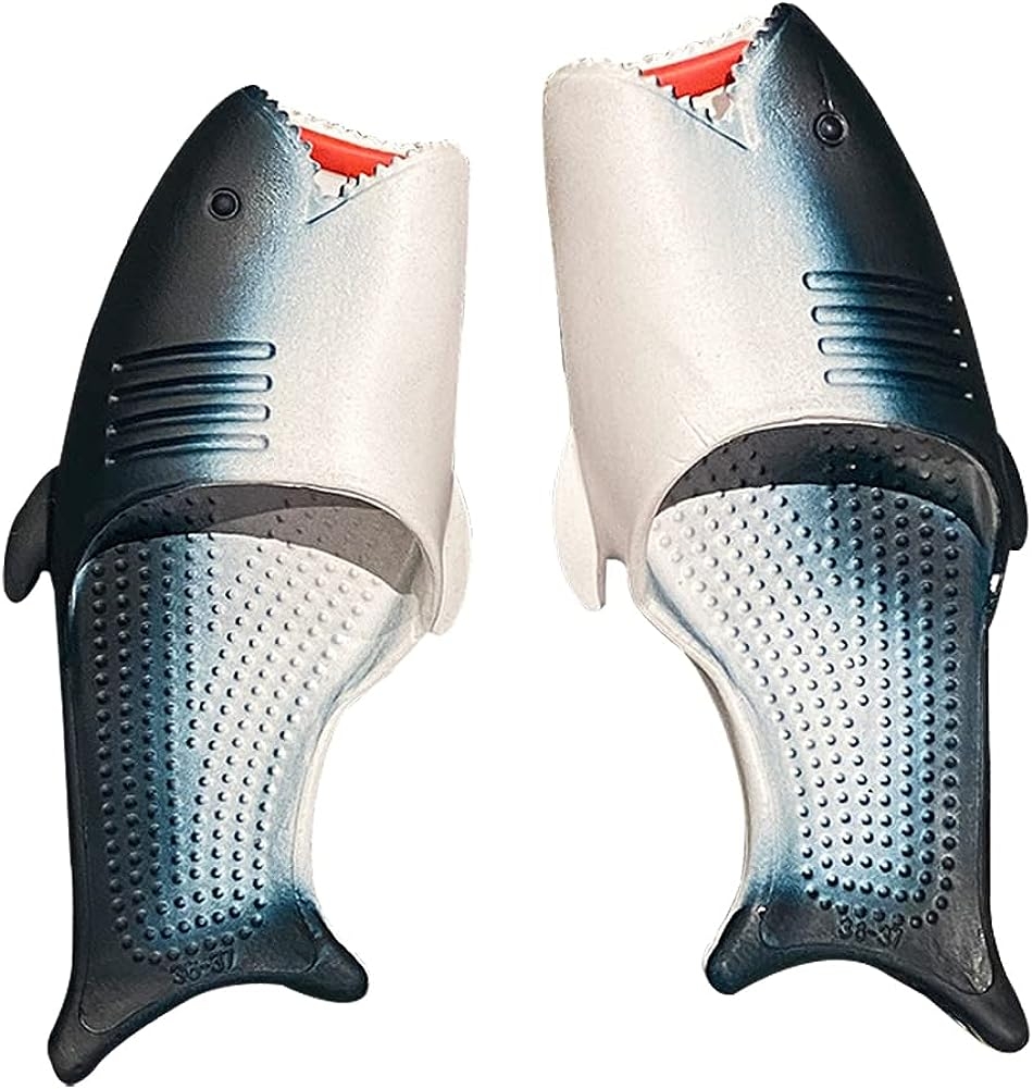 ATEOVE Unisex Fish Slippers Funny Fish Sandals Slides Beach Non-Slip Sandals Creative Fish Slippers Men and Women Casual Shoe