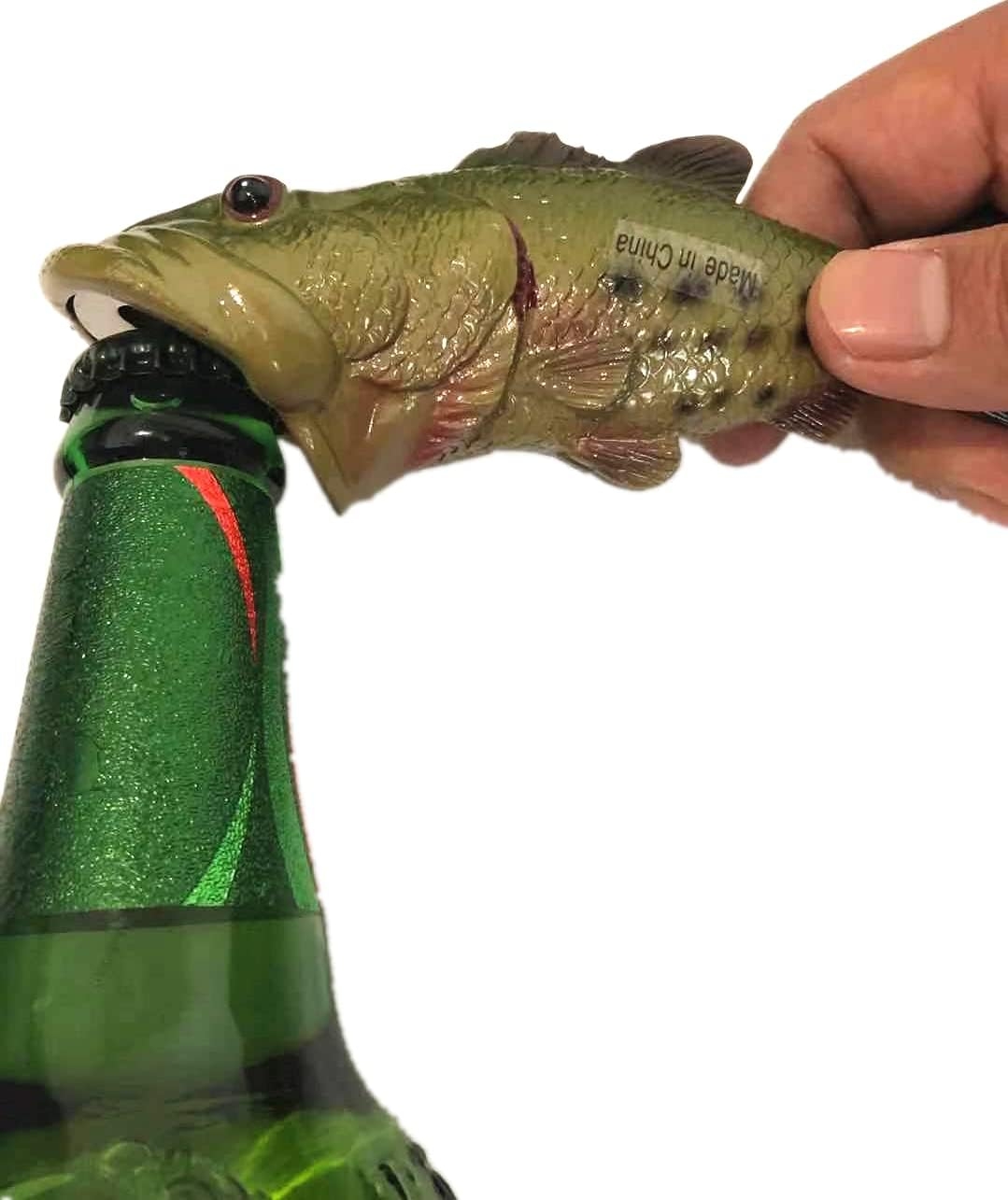 HYYF Bass Fish Bottle Opener, Beer Bottle Opener ,Creative Gift,Resin ,Green - Image 7