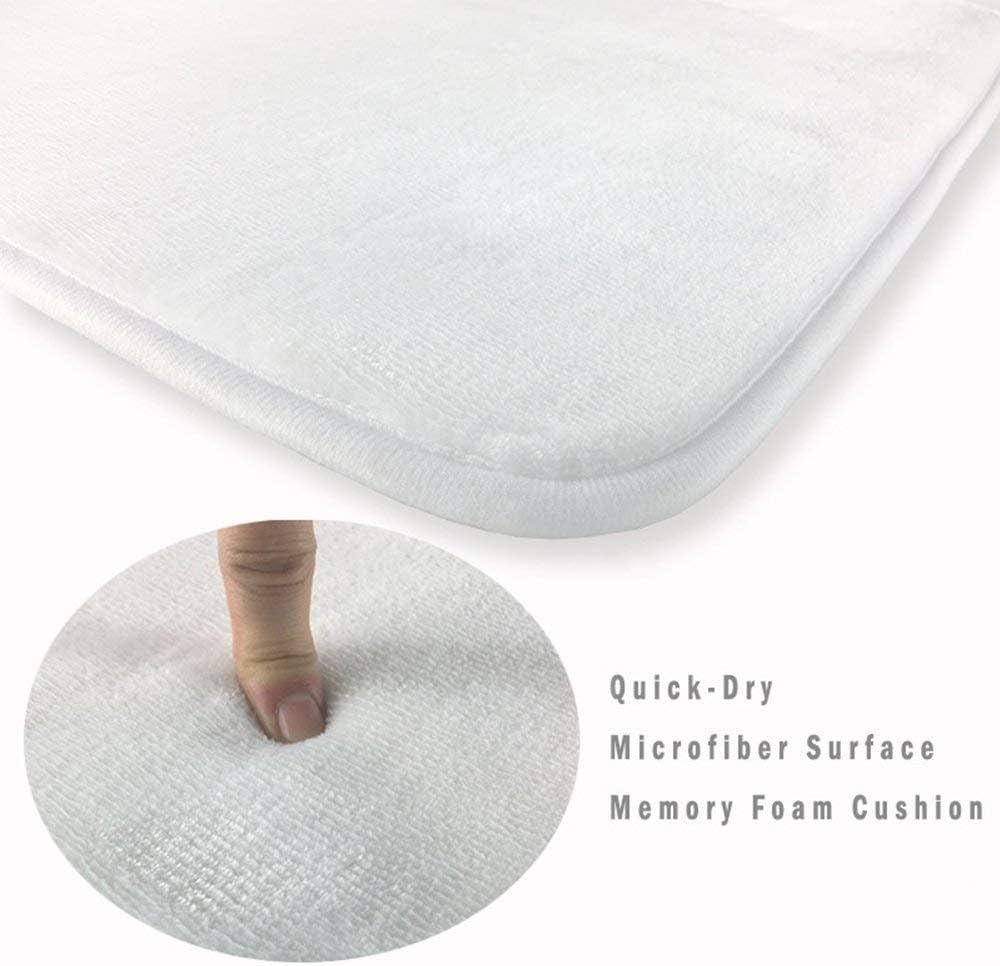 Underwater World Dolphin Print 17MM Thick Memory Foam Bathroom Carpet and Door Mat Non-Slip Absorbent Super Bath Mats - Image 15
