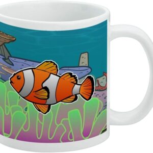 GRAPHICS & MORE Clown Fish in Ocean Reef Coral Anemone Ceramic Coffee Mug, Novelty Gift Mugs for Coffee, Tea and Hot Drinks,