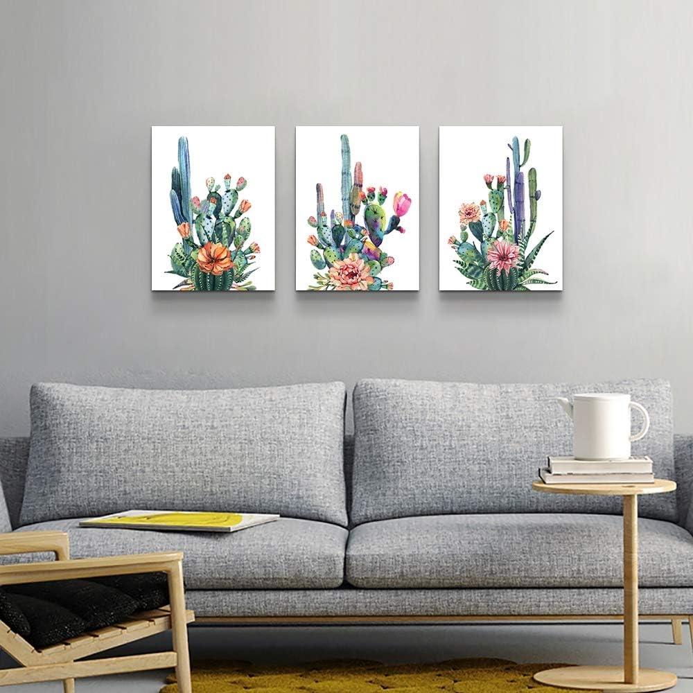 Canvas Wall Art for Living Room- family Bedroom Canvas Pictures Artwork Bathroom Wall Decor- 4 Panels Coral and Sea Fish and - Image 40