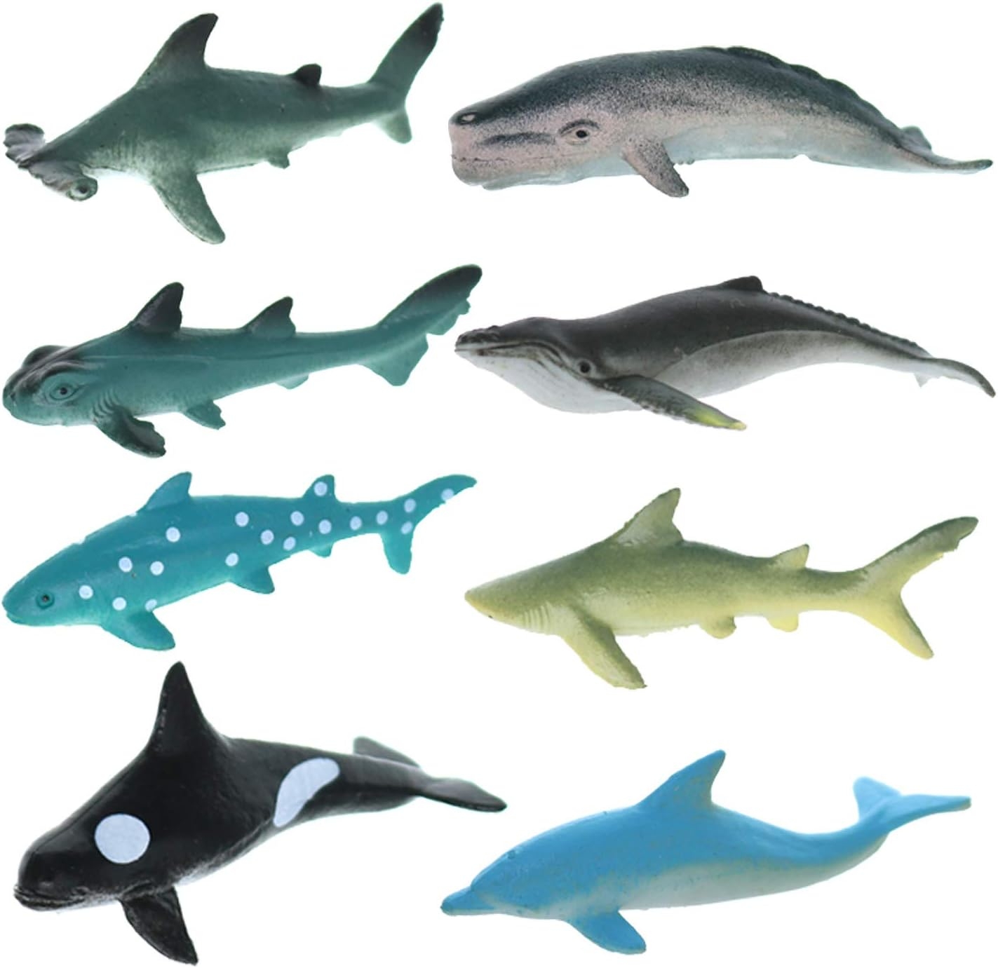 GiftExpress Ocean Sea Creatures/ Animals Toy Figures, 36 Pcs Mini Assorted Under The Sea Life Realistic Figures, Educational