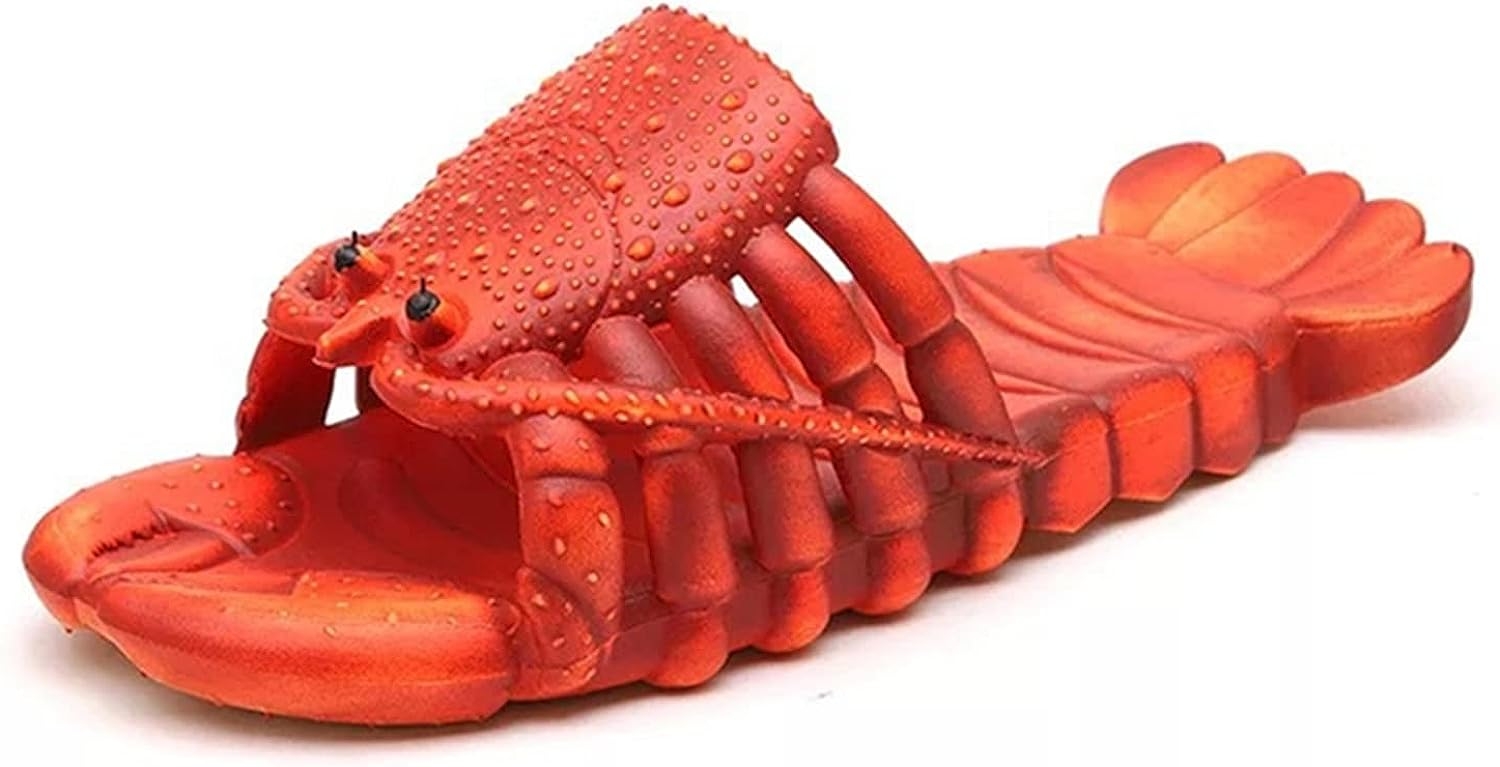 COOL JOHOZO Lobster Slippers, Bass Sandals, Animal Slippers Animal Fish Slippers, Lobster Slippers Fish Shoe Slippers Ladies and
