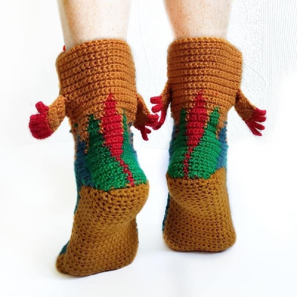 Knit Animal Sock Funny Socks Crocodile Socks Winter Warm Thick Alligator Knitted Socks Unisex Men Women - Image 3