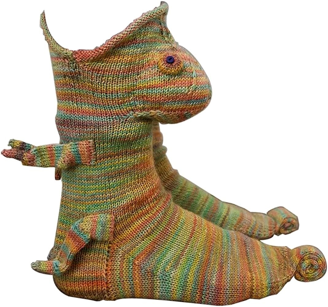 Knit Animal Sock Funny Socks Crocodile Socks Winter Warm Thick Alligator Knitted Socks Unisex Men Women - Image 5