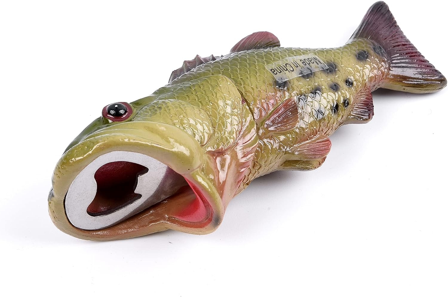 HYYF Bass Fish Bottle Opener, Beer Bottle Opener ,Creative Gift,Resin ,Green