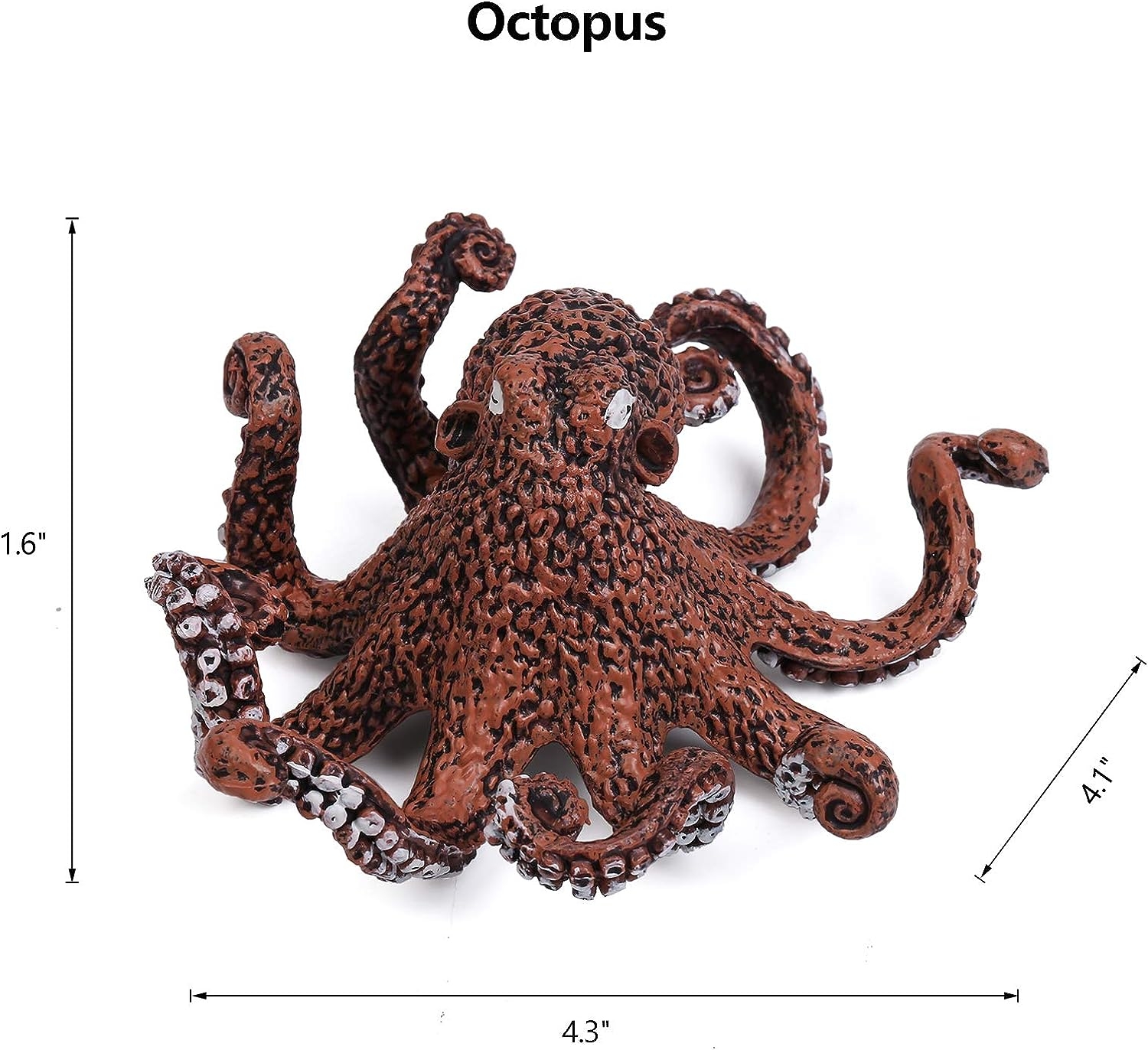 UANDME 8pcs Sea Animal Figures Realistic Ocean Animal Figurines Toy Playset for Kids Cake Toppers Decoration - Image 6