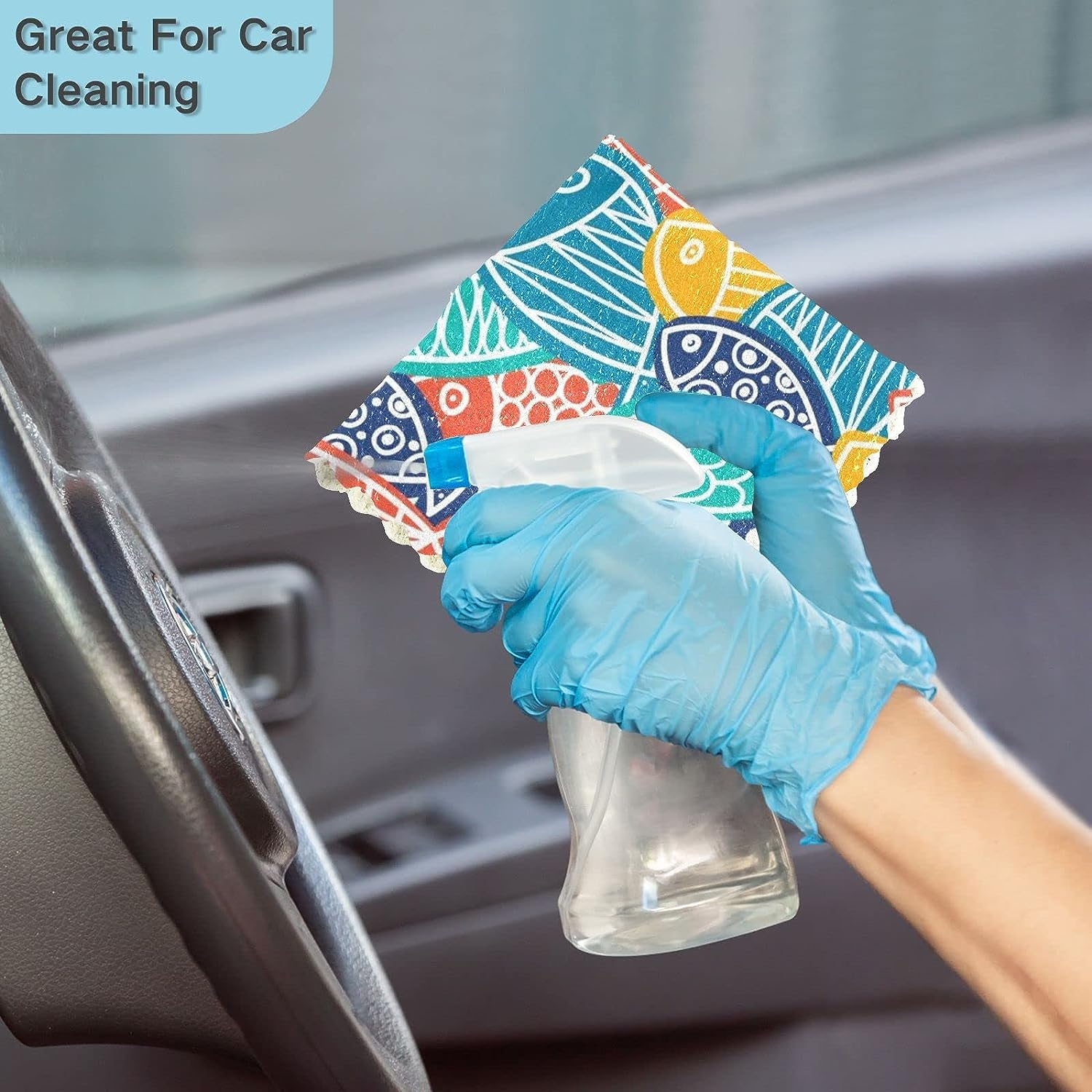 Famiho Coloful Fish Kitchen Cloth 11x11 inch Dish Towel 6 Pack Super Absorbent Dish Cloths for Cleaning Dishes, Kitchen, - Image 7