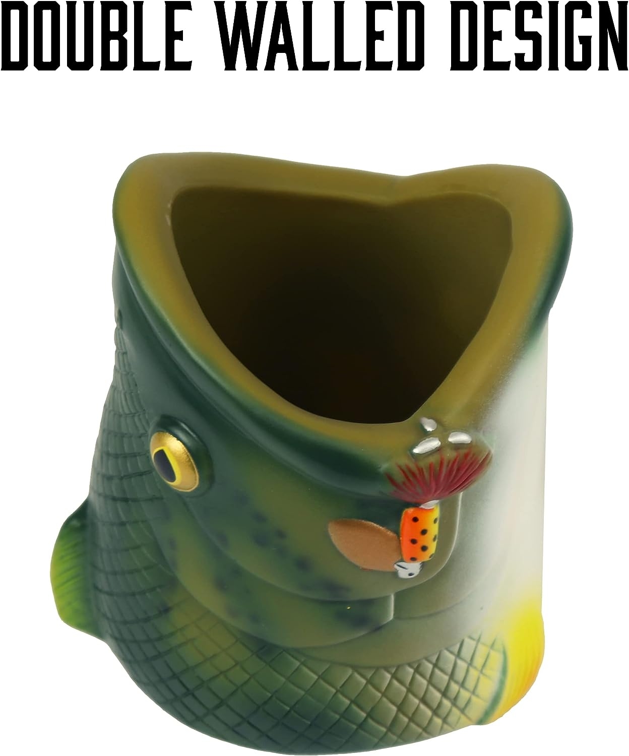 Fish Shaped Can Coolers, Insulated Double Walled 12 Ounce Can Holder - Image 3