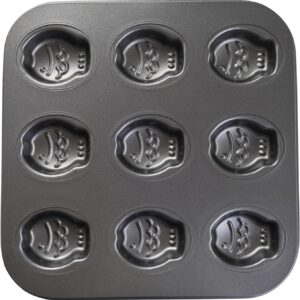 Elesinsoz 9 Cup Nonstick Fish Shape Muffin Cupcake Pan Mini Taiyaki Cake Fondant Topper Decoration Cornbread Cat Dog Puppy Treat