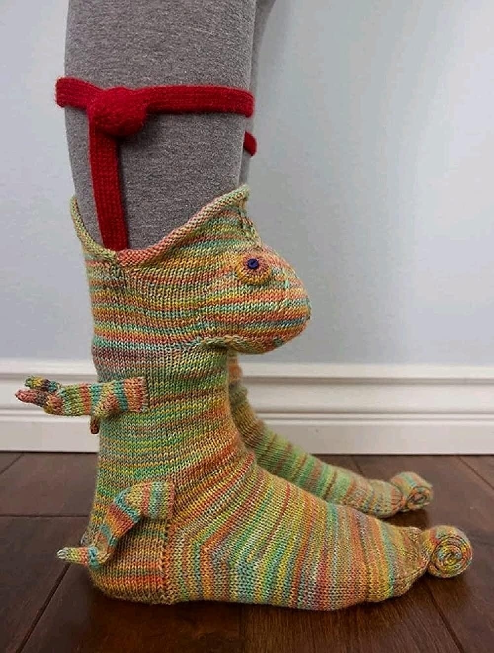 Knit Animal Sock Funny Socks Crocodile Socks Winter Warm Thick Alligator Knitted Socks Unisex Men Women - Image 7