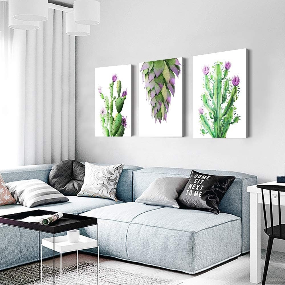 blue ocean fish 3 Pieces Framed Wall Art for Living Room Bathroom Wall Decoration Canvas Print Children's Bedroom Wall decor - Image 20