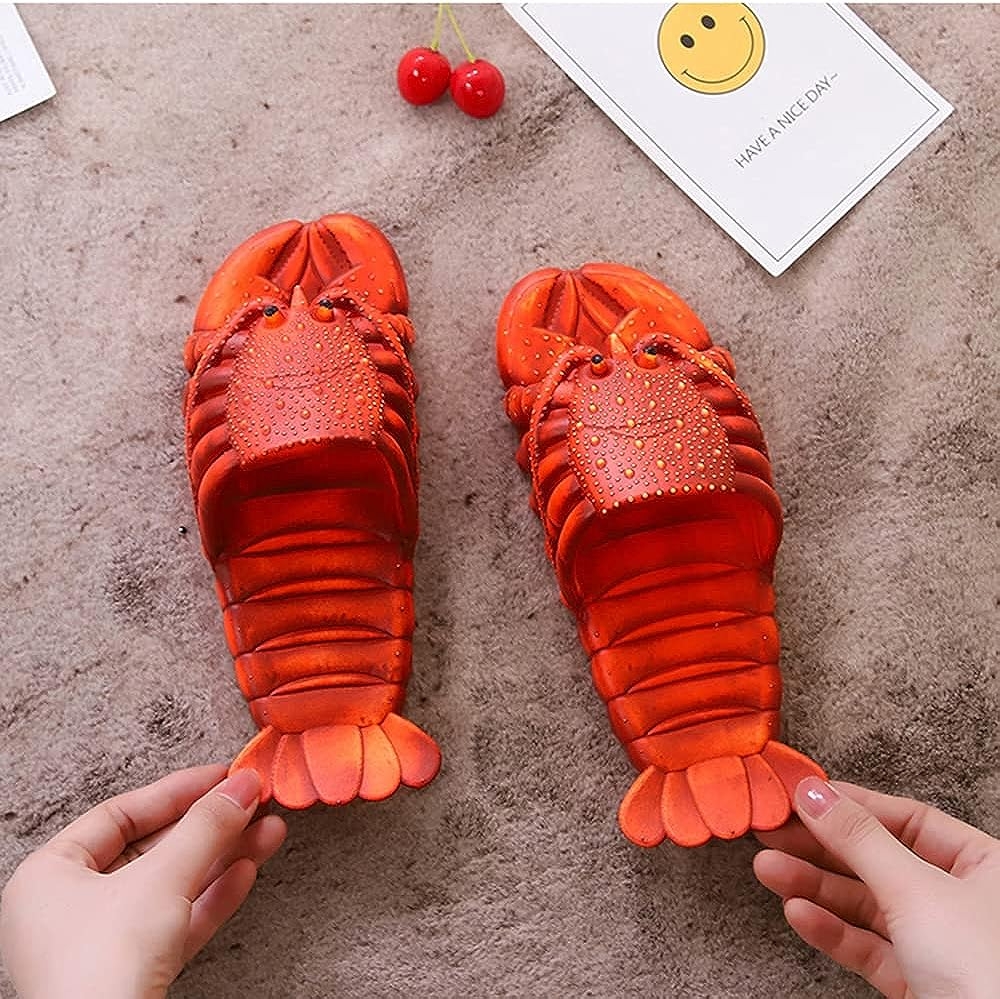Lobster Slippers for Women and Men | lobster slides | Lobster Flip Flops | Lobster Sandals |Bathroom Slippers | Extremely Comfy - Image 3
