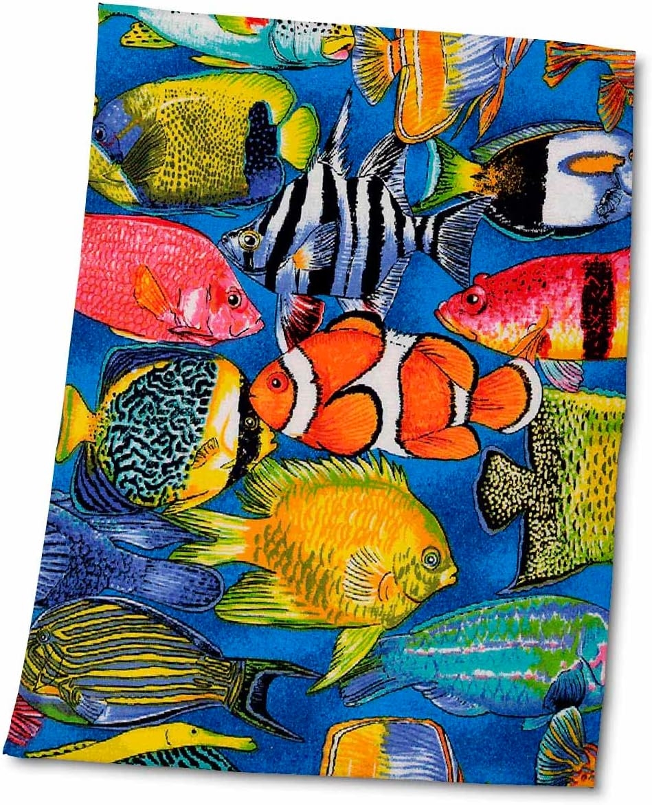 3D Rose Tropical Fish Towel, 15 x 22 - Image 3