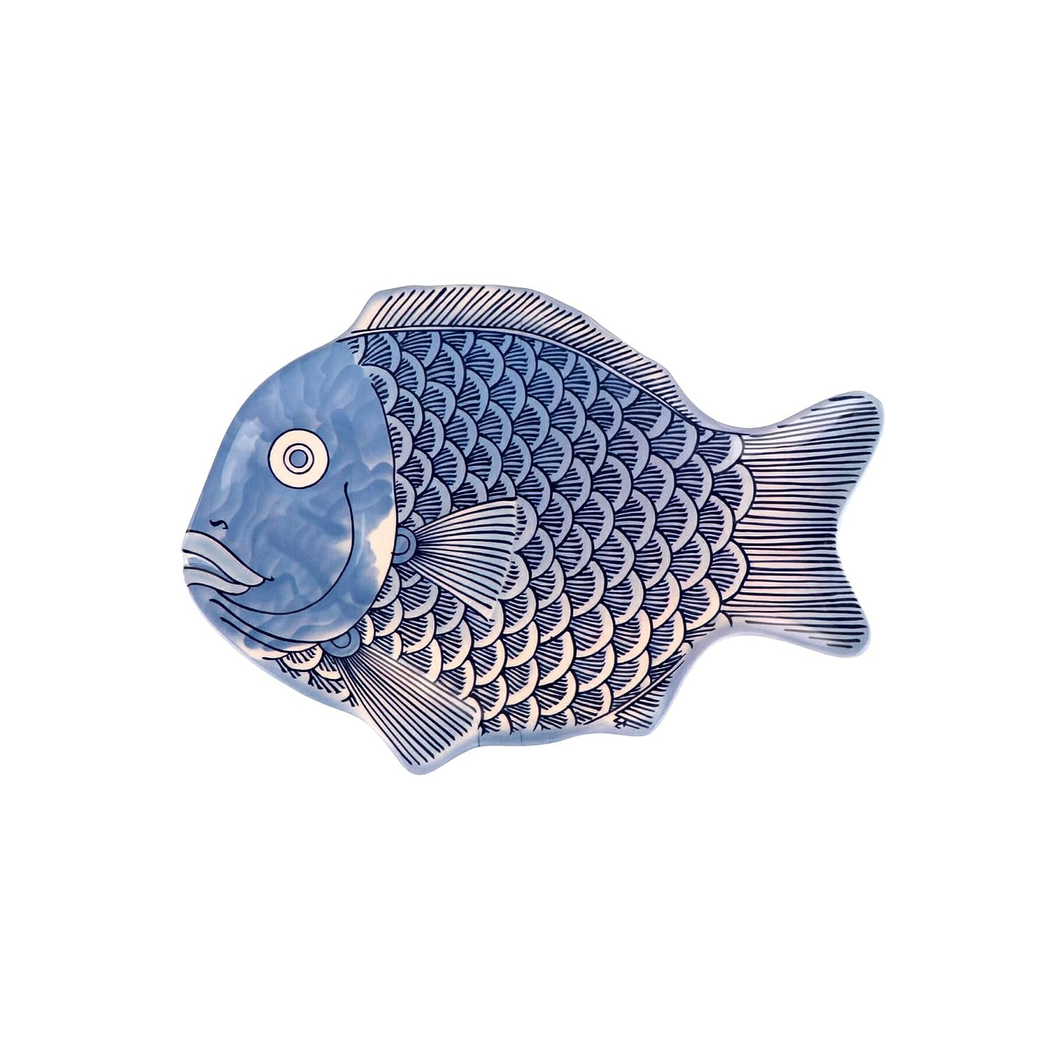G.E.T. 370-12-BL-EC Melamine Fish Serving Platter, 12" x 8.25", Blue (Set of 4) - Image 9