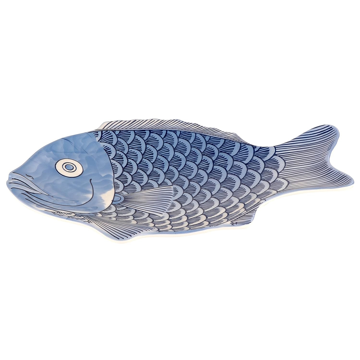 G.E.T. 370-12-BL-EC Melamine Fish Serving Platter, 12" x 8.25", Blue (Set of 4) - Image 12