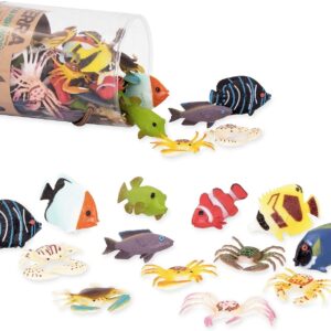 Terra by Battat – Tropical Fish World – Assorted Miniature Sea Animals, Toys for Toddlers 3 & Up (60 Pc), Multicolor