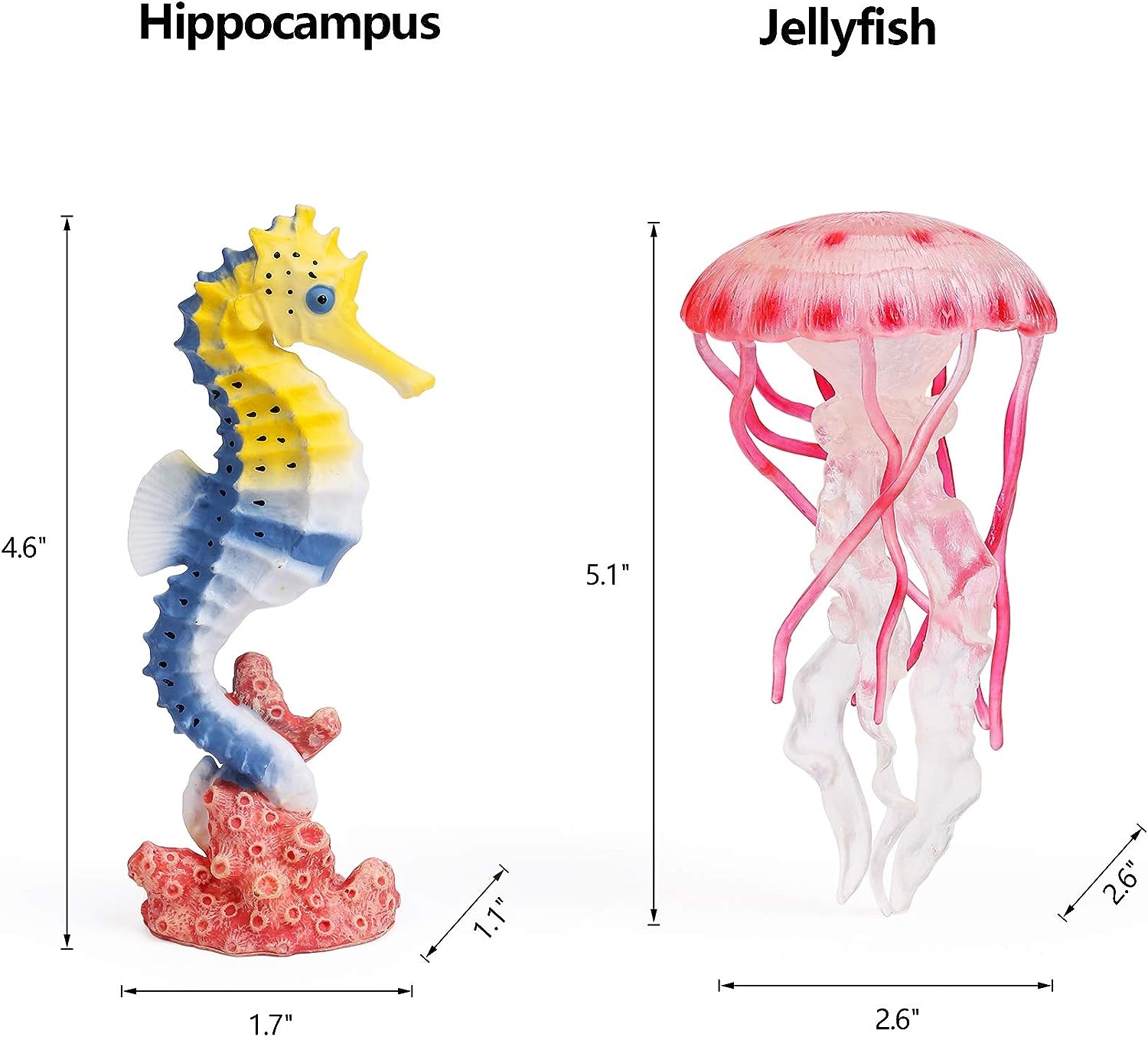 UANDME 8pcs Sea Animal Figures Realistic Ocean Animal Figurines Toy Playset for Kids Cake Toppers Decoration - Image 7